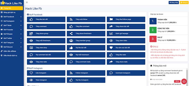 Hack like Facebook bằng phần mềm hacklikefb.org Hack like Facebook bằng phần mềm hacklikefb.org