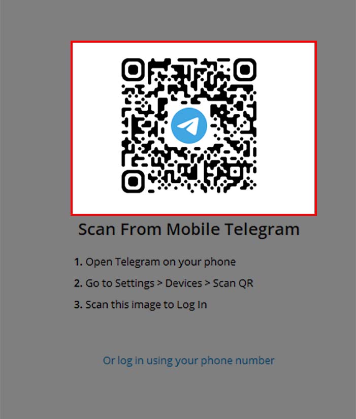 Mã QR Telegram Mã QR Telegram