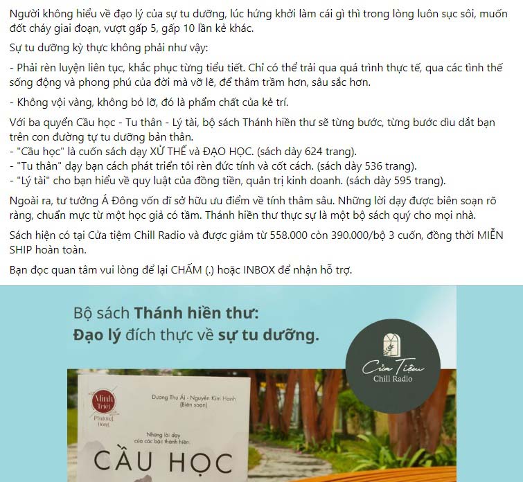Mẫu content bán sách 7 Mẫu content bán sách 7