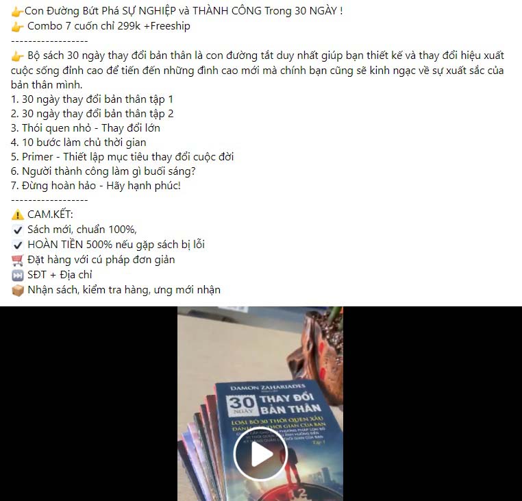 Mẫu content bán sách 1 Mẫu content bán sách 1