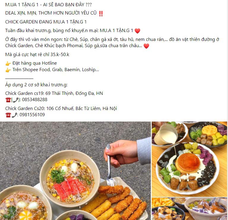 Mẫu content đồ ăn vặt 2 Mẫu content đồ ăn vặt 2