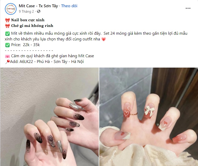 Bài viết quảng cáo Nail box 3 Bài viết quảng cáo Nail box 3