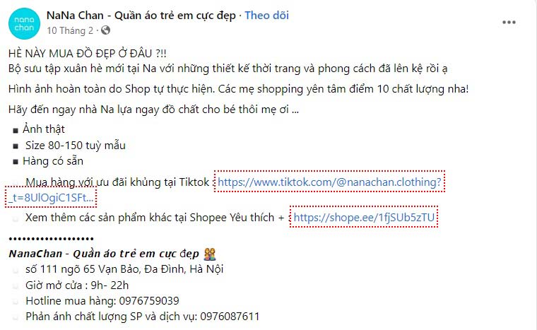 Mẫu content áo dài trẻ em 2