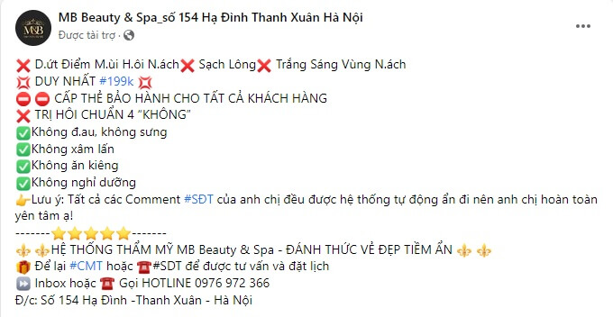Mẫu content spa số 1 Mẫu content spa số 1