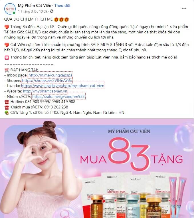mẫu content giảm giá mẫu content giảm giá