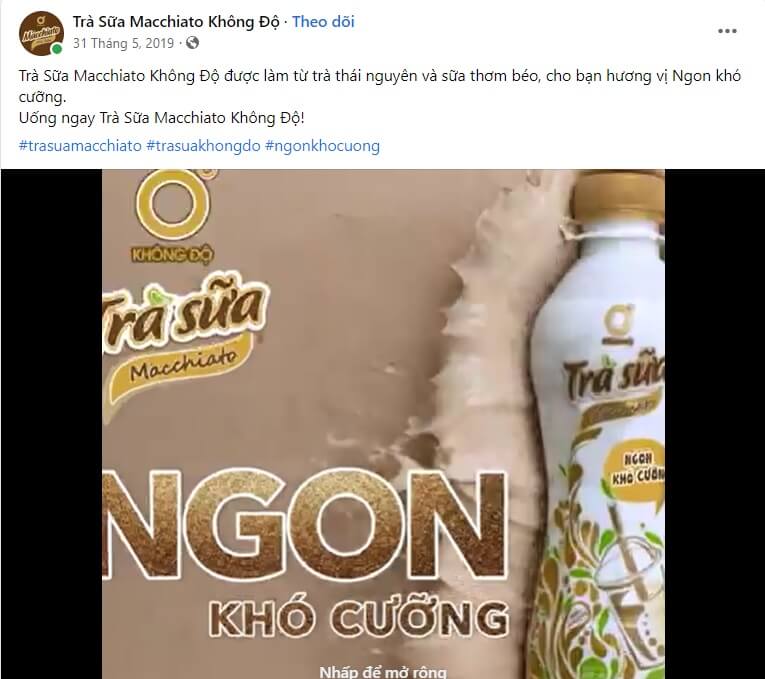 Mẫu content đồ uống số 4 Mẫu content đồ uống số 4