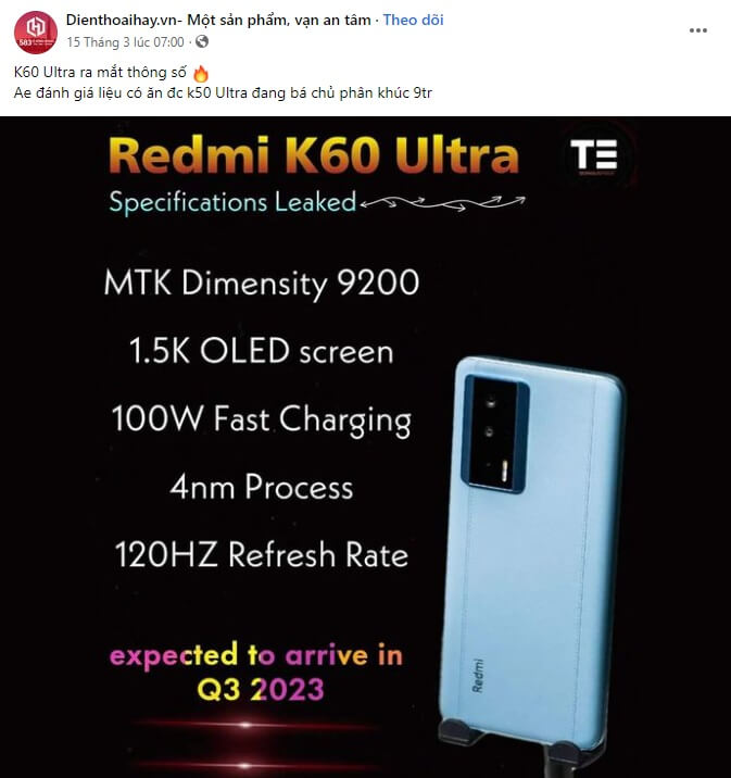 Mẫu content ra mắt sản phẩm mới