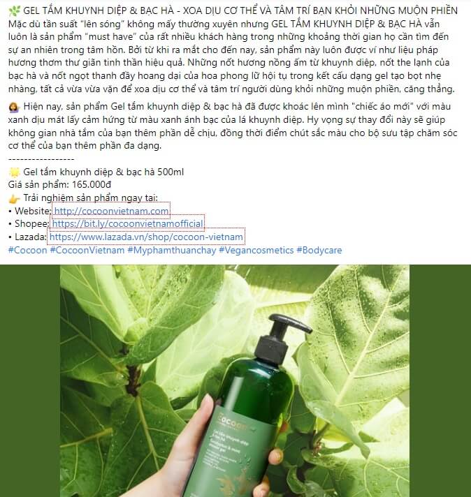 Mẫu content ra mắt sản phẩm mới 3