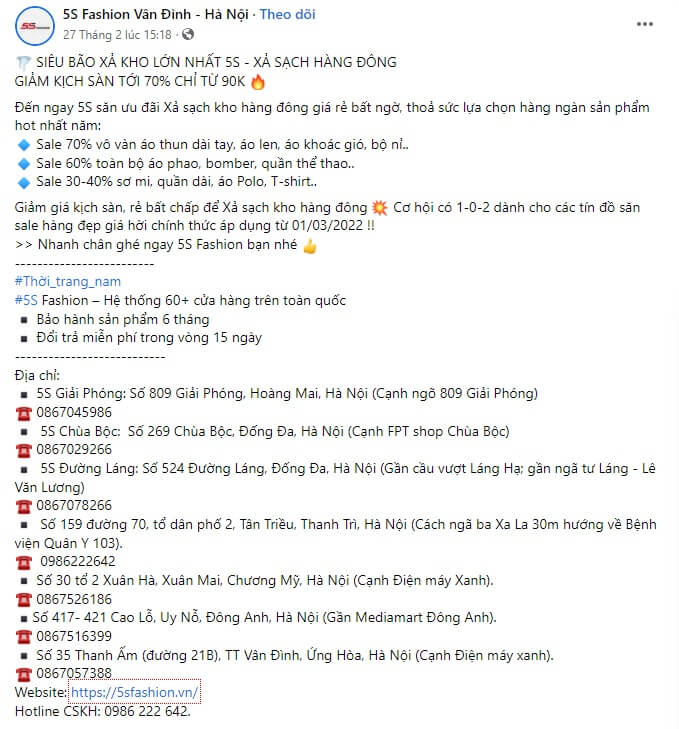 mẫu content giảm giá mẫu content giảm giá