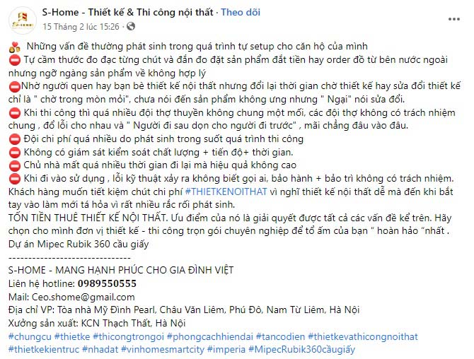 Mẫu content nội thất chung cư Mẫu content nội thất chung cư