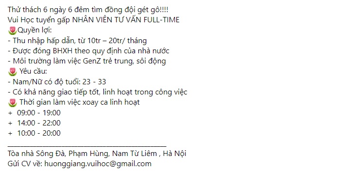Mẫu content tuyển dụng telesale 2 Mẫu content tuyển dụng telesale 2