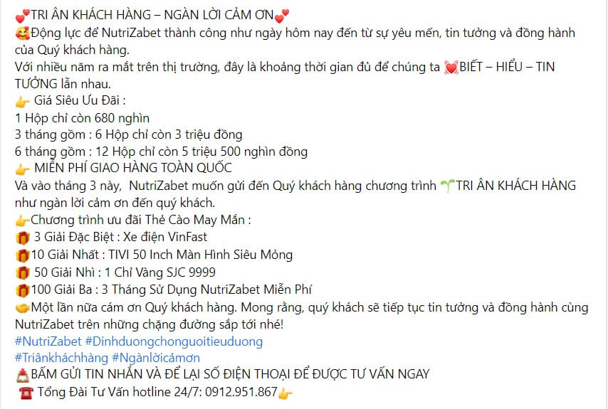 Mẫu content tri ân khách hàng số 1 Mẫu content tri ân khách hàng số 1