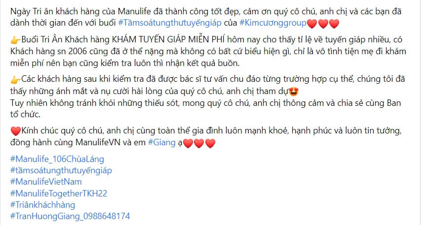 Mẫu content tri ân khách hàng số 6 Mẫu content tri ân khách hàng số 6