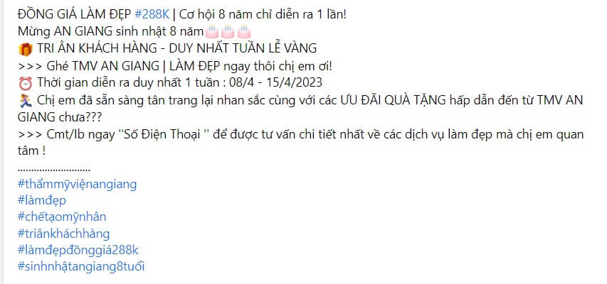 Mẫu content tri ân khách hàng số 8 Mẫu content tri ân khách hàng số 8