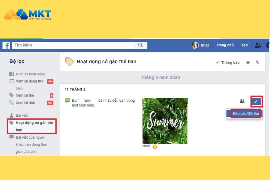 Cách gỡ thẻ tất cả bài viết trên Facebook Cách gỡ thẻ tất cả bài viết trên Facebook