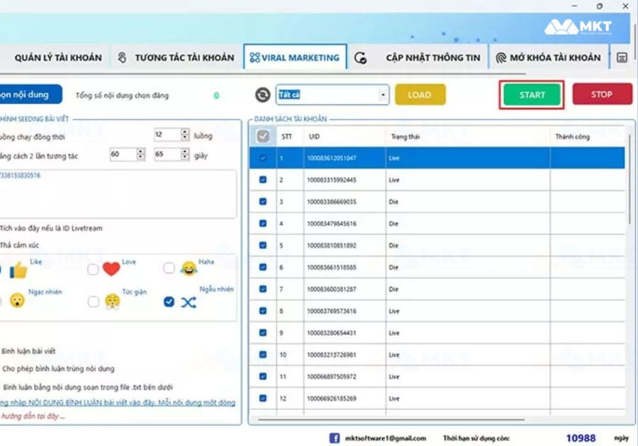 Chạy kịch bản seeding Chạy kịch bản seeding
