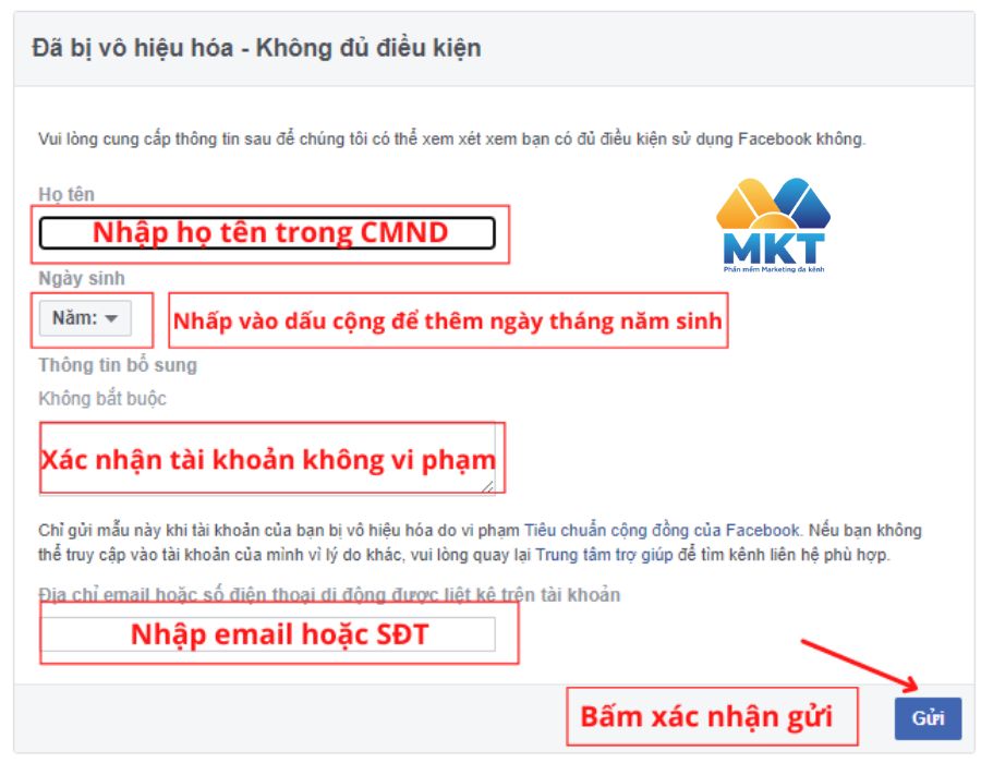Cách lấy lại tài khoản Facebook bị vô hiệu hóa vì chưa đủ tuổi Cách lấy lại tài khoản Facebook bị vô hiệu hóa vì chưa đủ tuổi