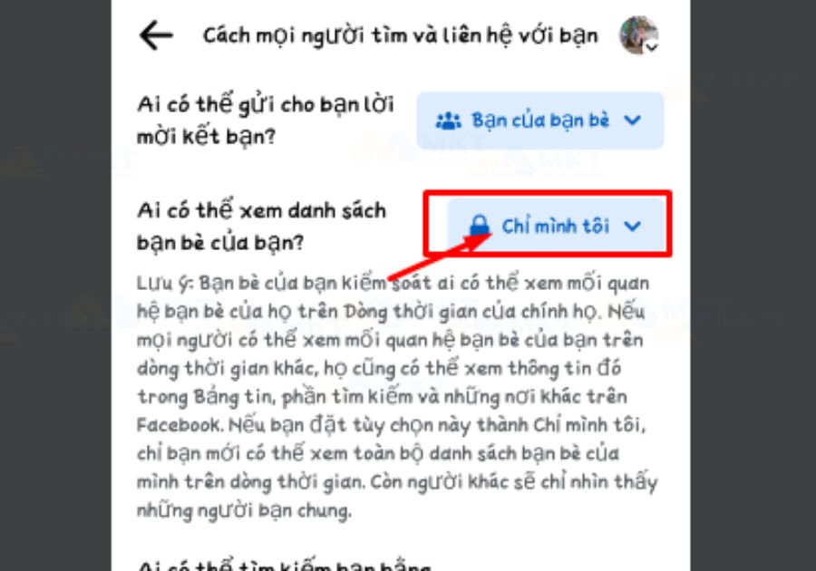 Cài đặt chỉ mình tôi Cài đặt chỉ mình tôi