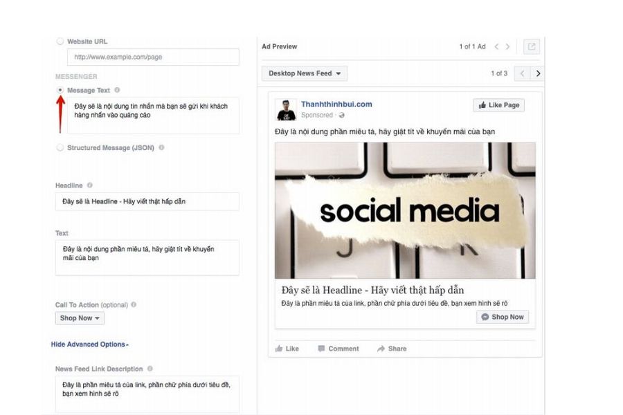 Quảng cáo Messenger Facebook hiệu quả cho người bán hàng Quảng cáo Messenger Facebook hiệu quả