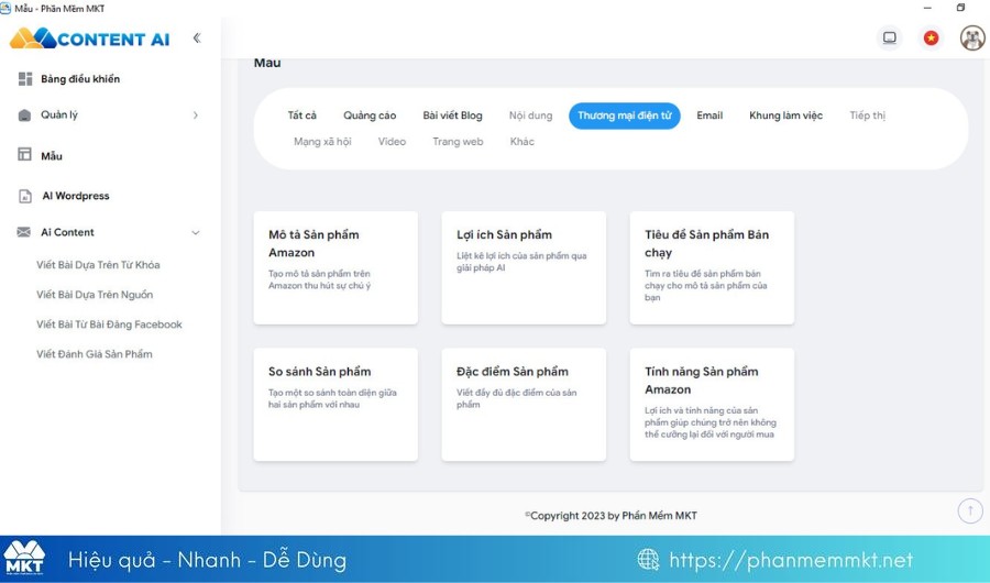 Content AI – Tạo sản phẩm thương mại điện tử Content AI – Tạo sản phẩm thương mại điện tử