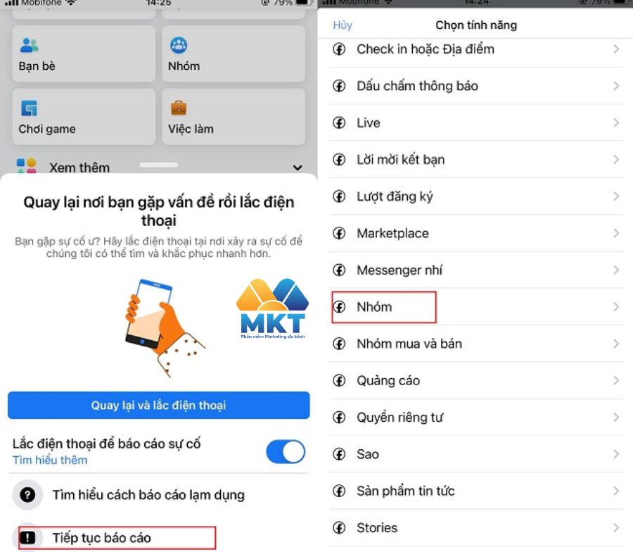 Báo cáo để mở chặn comment Facebook Báo cáo để mở chặn comment Facebook