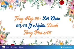 Lời chúc 20/10 hay và ý nghĩa