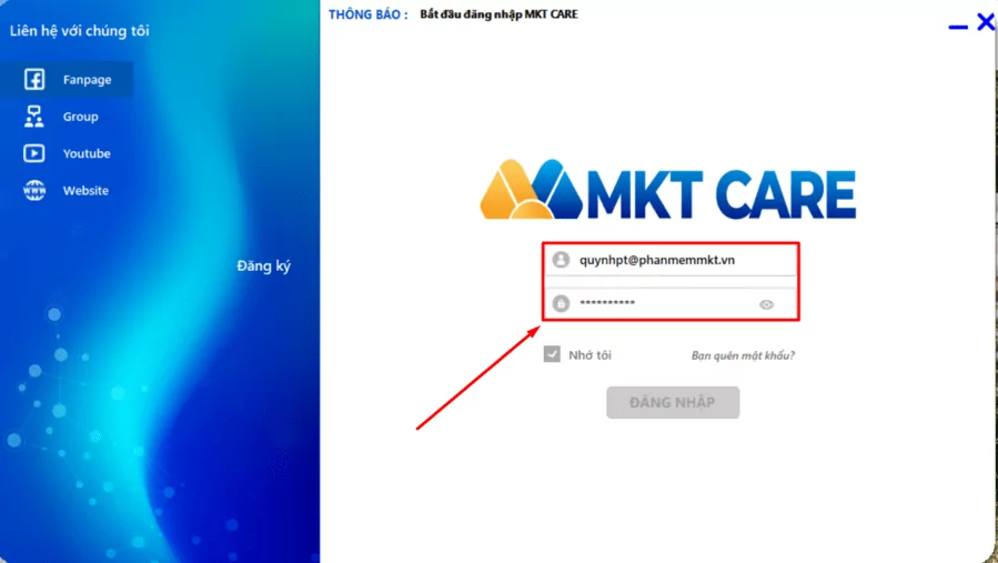 Hướng dẫn seeding bài viết Facebook bằng MKT Care