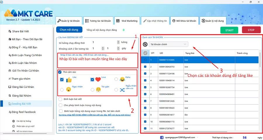 Cách hack like facebook ảnh không tụt bằng MKT Care Cách hack like facebook ảnh không tụt bằng MKT Care