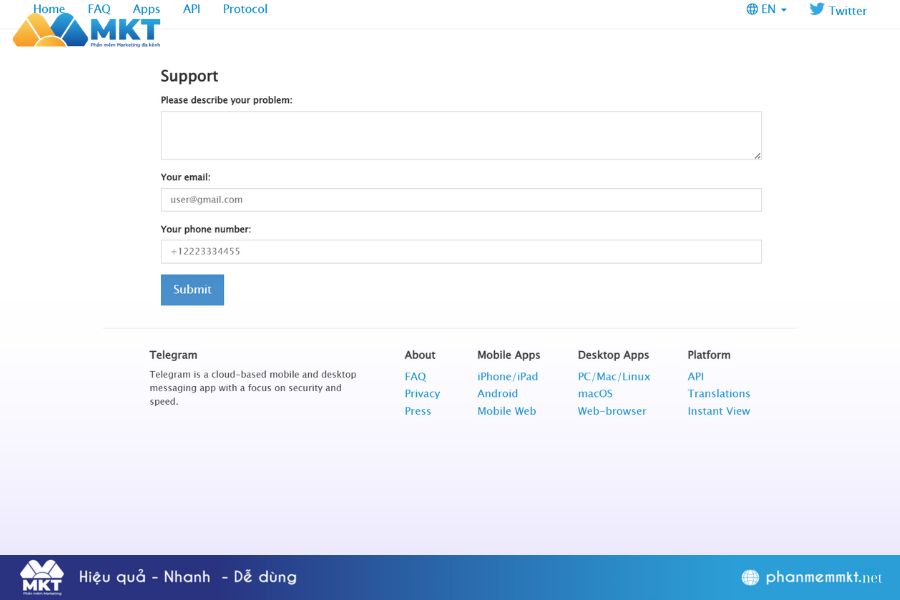 Cách lấy lại Telegram bị hack - Liên hệ với trang hỗ trợ của Telegram Cách lấy lại Telegram bị hack - Liên hệ với trang hỗ trợ của Telegram