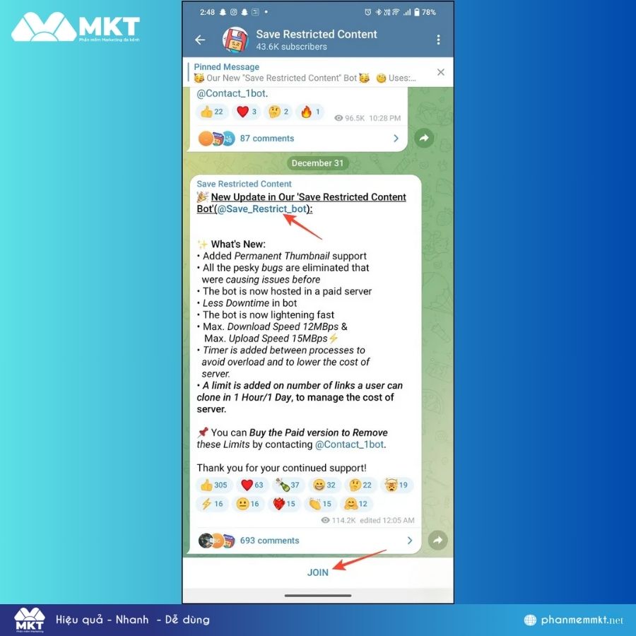 Cách tải video trên Telegram khi bị chặn Cách tải video trên Telegram khi bị chặn