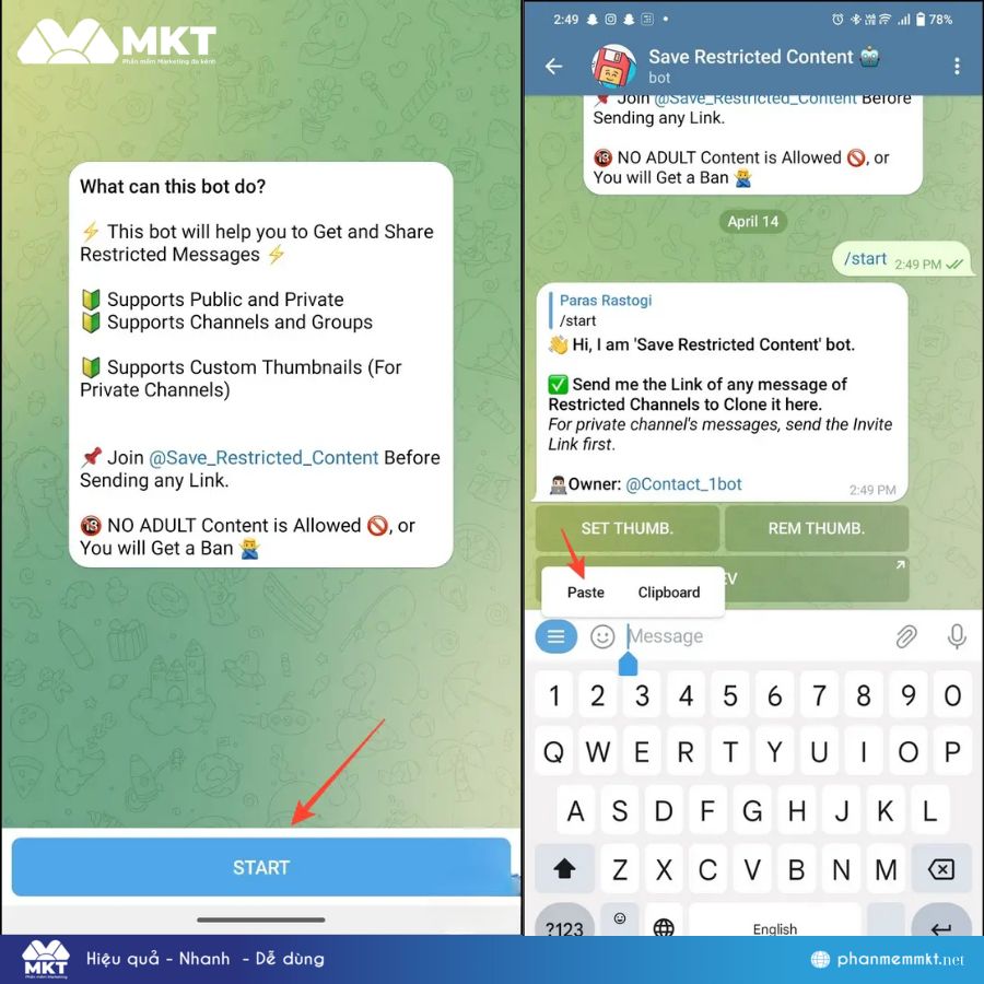 Cách tải video trên Telegram khi bị chặn Cách tải video trên Telegram khi bị chặn