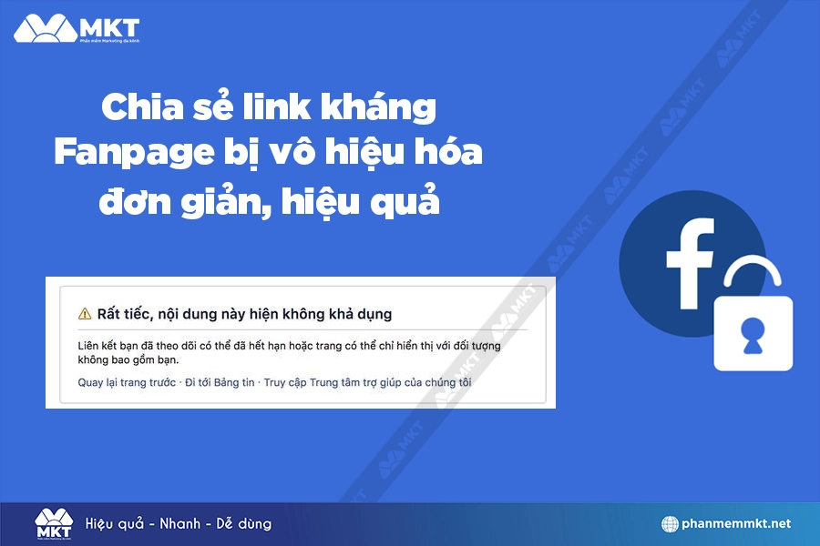 Link kháng fanpage bị vô hiệu hóa