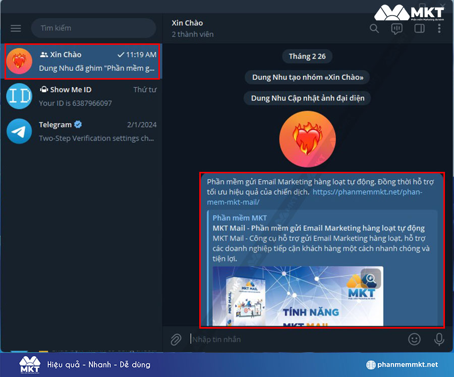 Chọn group/channel của bạn => chọn tin nhắn muốn ghim Chọn group/channel của bạn => chọn tin nhắn muốn ghim