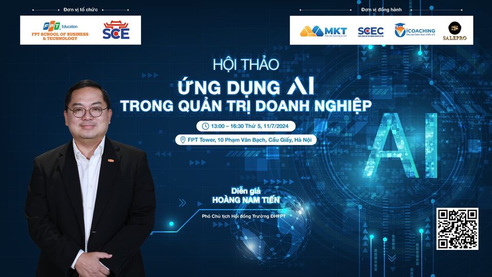 Hội thảo "Ứng dụng Công nghệ AI trong Quản trị Doanh nghiệp" Hội thảo "Ứng dụng Công nghệ AI trong Quản trị Doanh nghiệp"