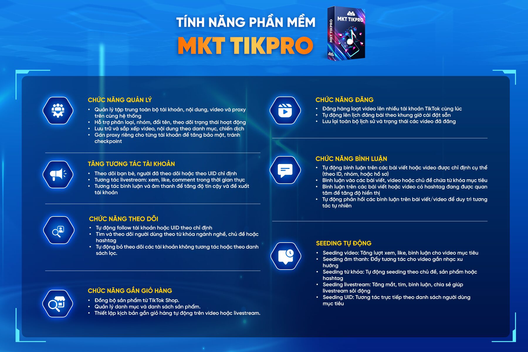 Tính năng MKT TikPro